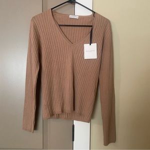 Ballantyne Camel V Neck Knit Size 42 or M